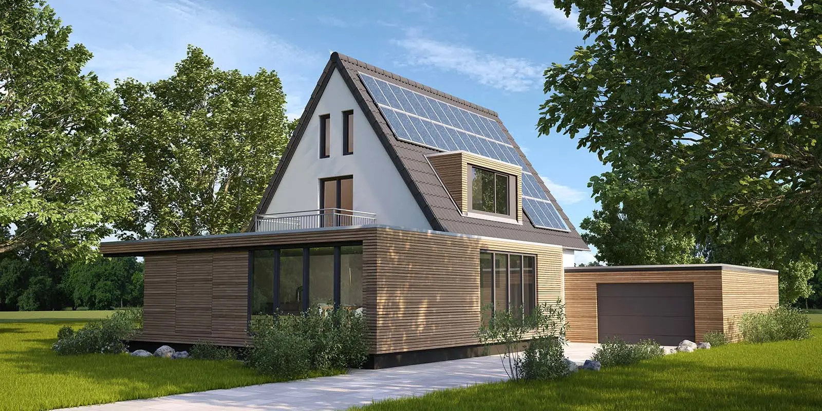 Fertig sanierter Altbau mit Anbau und Carnot